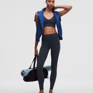 Lululemon Athletica Black Wunder Under SmoothCover High-Rise Tight 28" | Size 4